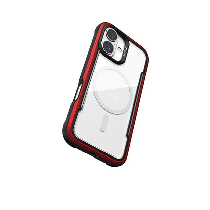 Apple iPhone 16 Kılıf M-safe Şarj Özellikli Airbagli Raptic Shield Serisi Şeffaf Arka Yüzey Kapak Siyah