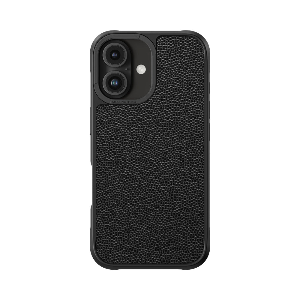 Apple iPhone 16 Kılıf M-safe Şarj Özellikli Amazingthing Glamour Serisi Kapak Siyah