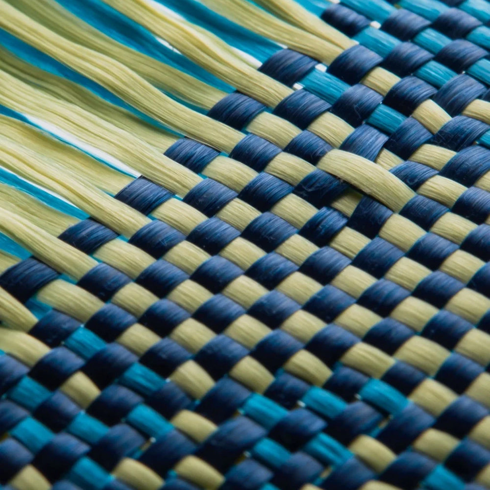 Apple iPhone 16 Kılıf M-safe Şarj Özellikli Aramid Fiber Pitaka Tactile Woven Starpeak Serisi Milky Way Galaxy Kapak Mavi