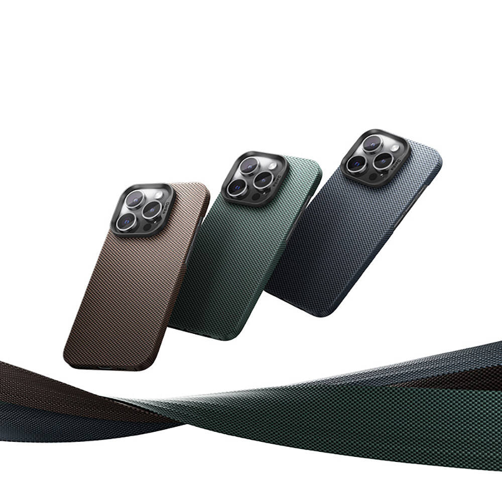 Apple iPhone 16 Kılıf M-safe Şarj Özellikli Benks ArmorTint Serisi ArmorAir Kevlar Kapak Yeşil