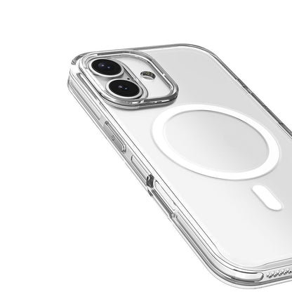 Apple iPhone 16 Kılıf M-safe Şarj Özellikli Kamera Korumalı Zore Kripto Kapak Şeffaf