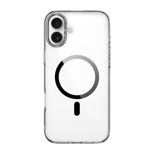 Apple iPhone 16 Kılıf Wiwu MCC-101 iShield Pro Serisi M-safe Şarj Özellikli Crystal Sert PC Kapak