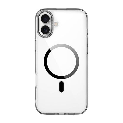 Apple iPhone 16 Kılıf Wiwu MCC-101 iShield Pro Serisi M-safe Şarj Özellikli Crystal Sert PC Kapak Siyah