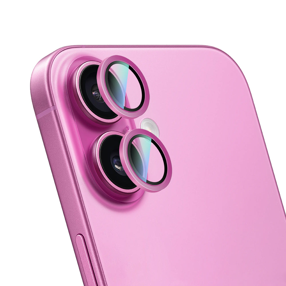 Apple iPhone 16 Plus CaseWorld Alloy Serisi Oleofobik Anti Reflective Kamera Lens Koruyucu Gümüş