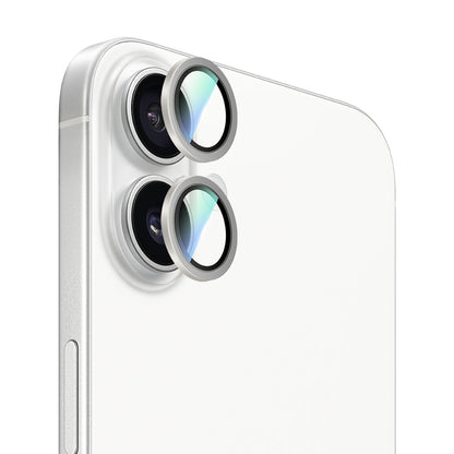 Apple iPhone 16 Plus CaseWorld Alloy Serisi Oleofobik Anti Reflective Kamera Lens Koruyucu Siyah