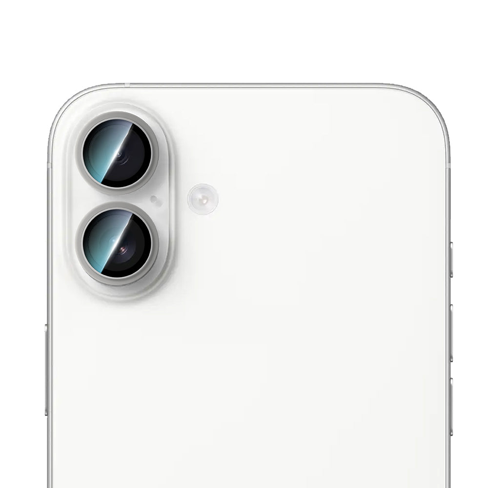 Apple iPhone 16 Plus CaseWorld Alloy Serisi Oleofobik Anti Reflective Kamera Lens Koruyucu Gümüş