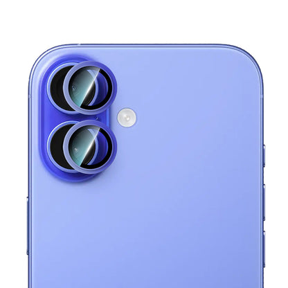 Apple iPhone 16 Plus CaseWorld Alloy Two-Color Serisi Lens Koruyucu Gümüş