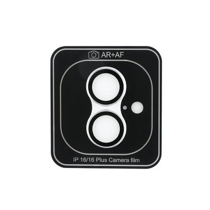 Apple iPhone 16 Plus Guess Orjinal Lisanslı Metal Kamera Lens Koruyucu Siyah