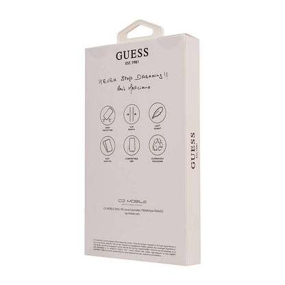 Apple iPhone 16 Plus Kılıf Guess Orjinal Lisanslı Big Love Guess Kapak Kahverengi