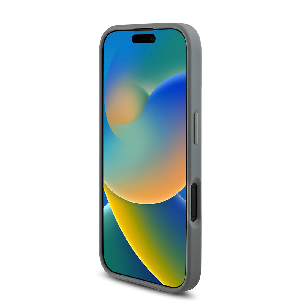 Apple iPhone 16 Plus Kılıf Guess Orjinal Lisanslı Taşlı Arka Yüzey Üçgen Logolu Kapak Pembe