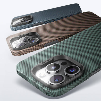 Apple iPhone 16 Plus Kılıf M-safe Şarj Özellikli Benks ArmorTint Serisi ArmorAir Kevlar Kapak Mavi