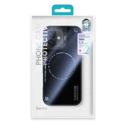 Apple iPhone 16 Plus Kılıf M-safe Şarj Özellikli Benks Dynamic Basis Kapak Siyah