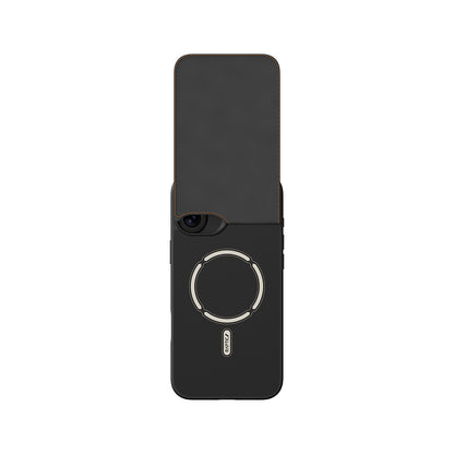 Apple iPhone 16 Plus Kılıf M-safe Şarj Özellikli Raptic Slim Wallet Serisi Deri Görünümlü Kartlıklı Standlı Kapak Siyah