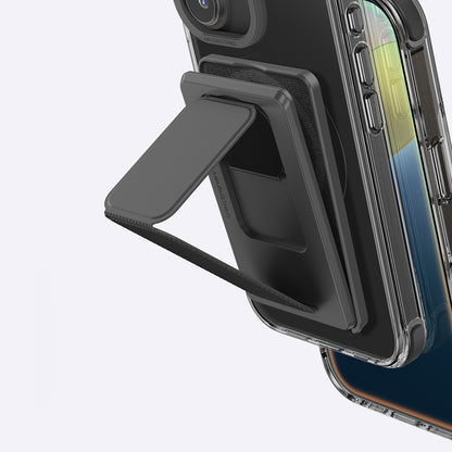 Apple iPhone 16 Plus Kılıf M-safe Şarj Özellikli Standlı Set Amazingthing Omni Adventure Serisi Kapak Siyah