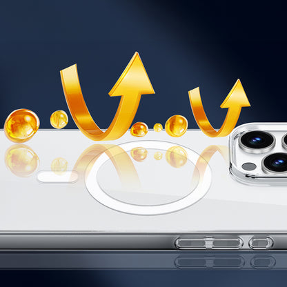 Apple iPhone 16 Plus Kılıf M-safe Şarj Özellikli Wiwu YXK-207 Invisible Pro Sert PC Kapak Şeffaf