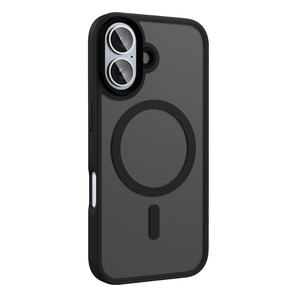 Apple iPhone 16 Plus Kılıf Mat Arka Yüzey Wireless Şarj Özellikli Zore Flet M-safe Kapak Yeşil