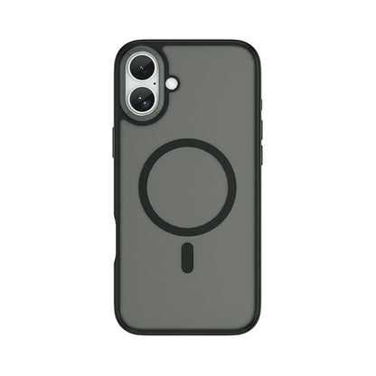 Apple iPhone 16 Plus Kılıf Wiwu FGG-012 ArmorPro Serisi M-safe Şarj Özellikli Parmak İzi Bırakmayan Kılıf Siyah