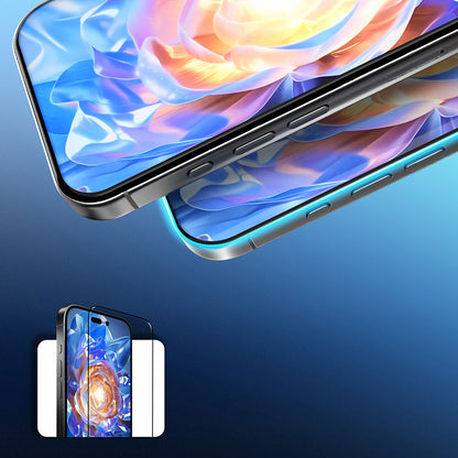 Apple iPhone 16 Plus Mohseven Safir Coating HD Temperli Cam Ekran Koruyucu Şeffaf