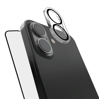 Apple iPhone 16 Plus Raptic 2in1 Temperli Ekran Koruyucu + Lens Koruyucu Set Şeffaf