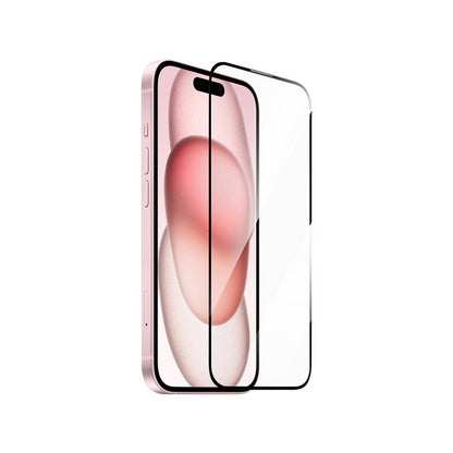 Apple iPhone 16 Plus Wiwu GT-014 Polimer Oleofobik Kaplama Şeffaf Pürüzsüz Temperli Cam Ekran Koruyucu 25'li Paket Siyah