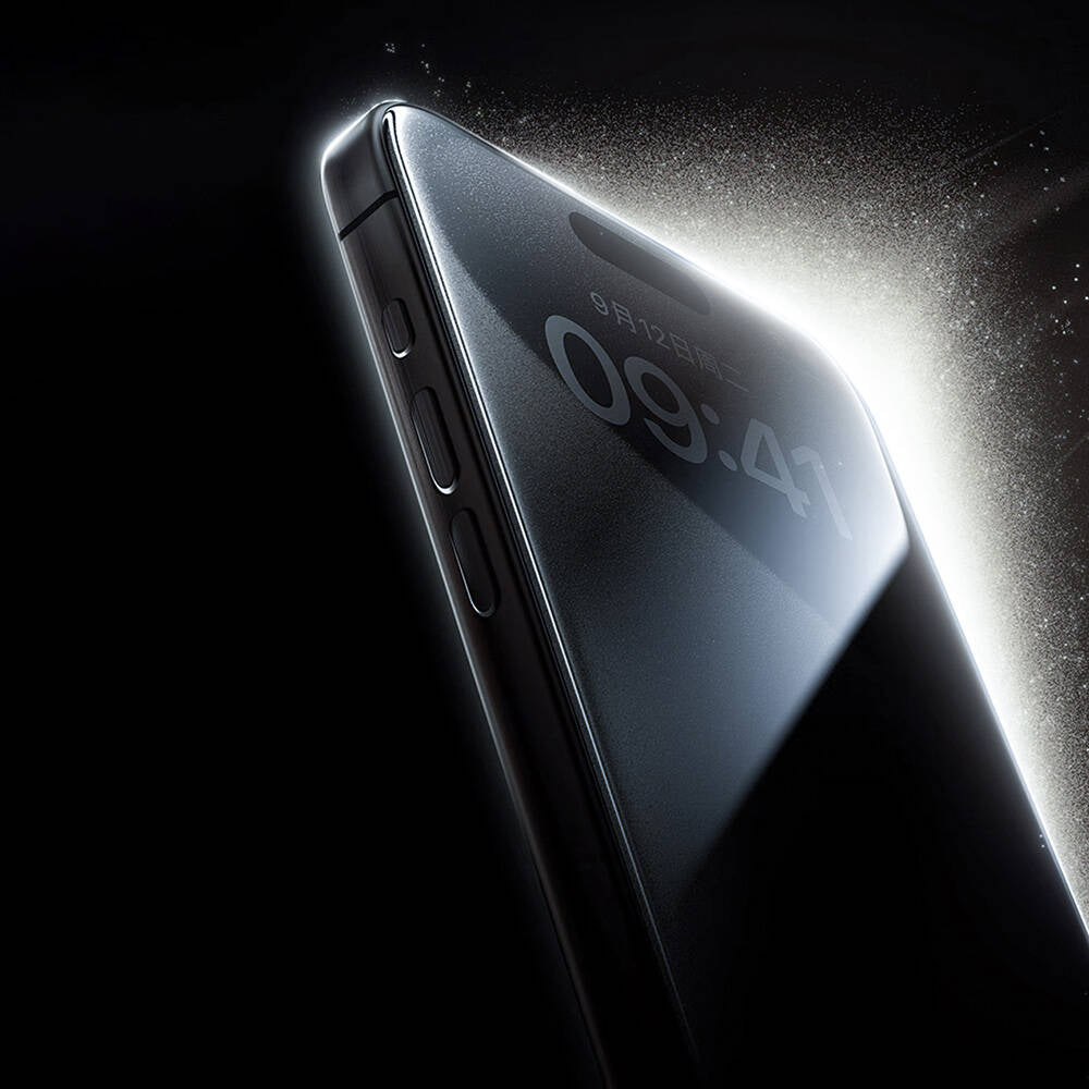 Apple iPhone 16 Plus Wiwu GT-015 Çok Katmanlı Temperli iPrivacy Cam Ekran Koruyucu 10'lu Paket Siyah