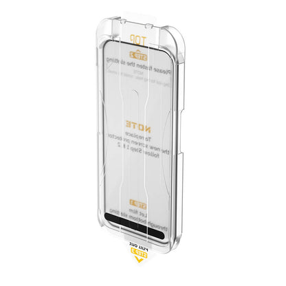 Apple iPhone 16 Plus Wiwu SQ-008 Oleofobik Easy Install Darbeye Karşı Dayanıklı Temperli Cam Ekran Koruyucu + Kolay Uygulama Aparatlı Siyah