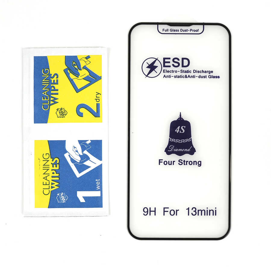 Apple iPhone 16 Plus Zore Rika Premium Temperli Cam Ekran Koruyucu Siyah