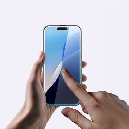 Apple iPhone 16 Pro Amazingthing Radix Parmak İzi Bırakmayan Temperli Cam Ekran Koruyucu Siyah