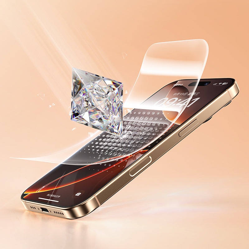 Apple iPhone 16 Pro Benks 0.3mm InvisiWarrior Ekranı Tam Kaplayan Full Şeffaf Ekran Koruyucu Şeffaf