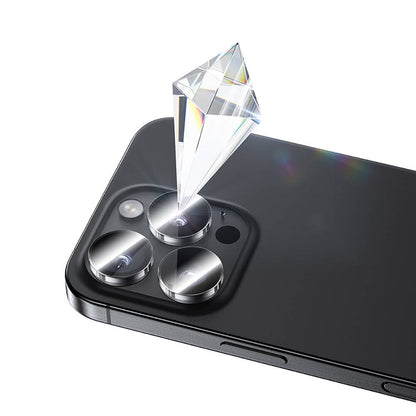 Apple iPhone 16 Pro Benks AR Glass Warrior Transparan Premium Cam Kamera Lens Koruyucu Şeffaf