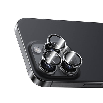 Apple iPhone 16 Pro Benks AR Glass Warrior Transparan Premium Cam Kamera Lens Koruyucu Şeffaf