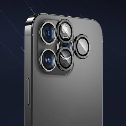 Apple iPhone 16 Pro Benks DR Safir Kamera Lens Koruyucu Titanyum-Gri