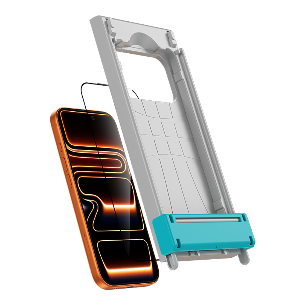 Apple iPhone 16 Pro Benks Glass Warrior 2.0 AR-EZFita Cam Ekran Koruyucu + Kolay Uygulama Aparatı Şeffaf