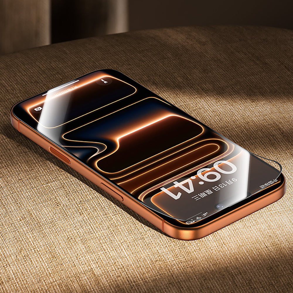 Apple iPhone 16 Pro Benks Glass Warrior 2.0 AR-EZFita Cam Ekran Koruyucu + Kolay Uygulama Aparatı Şeffaf