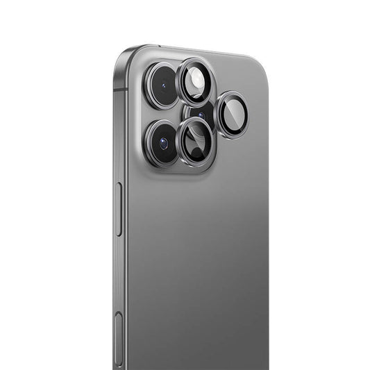 Apple iPhone 16 Pro Benks Parlama Önleyici Glass Warrior Metal Kamera Lens Koruyucu Siyah