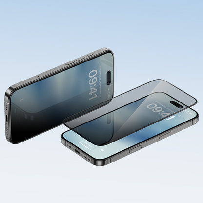 Apple iPhone 16 Pro Benks Ultra İnce Kenarlı Privacy Hayalet Ekran Koruyucu + Kolay Uygulama Aparatlı Siyah