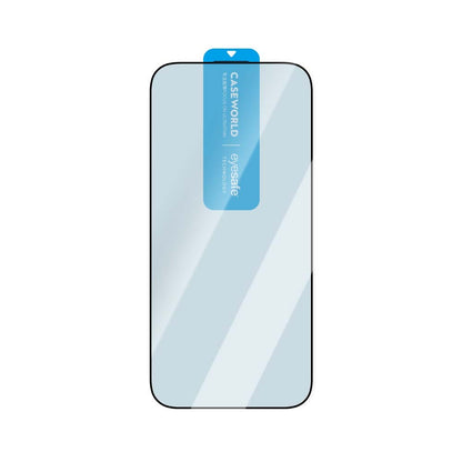 Apple iPhone 16 Pro CaseWorld 3D Eyesafe Mavi Işık Teknolojili 0.15mm Temperli Cam Ekran Koruyucu + Uygulama Aparatı Şeffaf