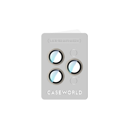 Apple iPhone 16 Pro CaseWorld Alloy Serisi Oleofobik Anti Reflective Kamera Lens Koruyucu Gri