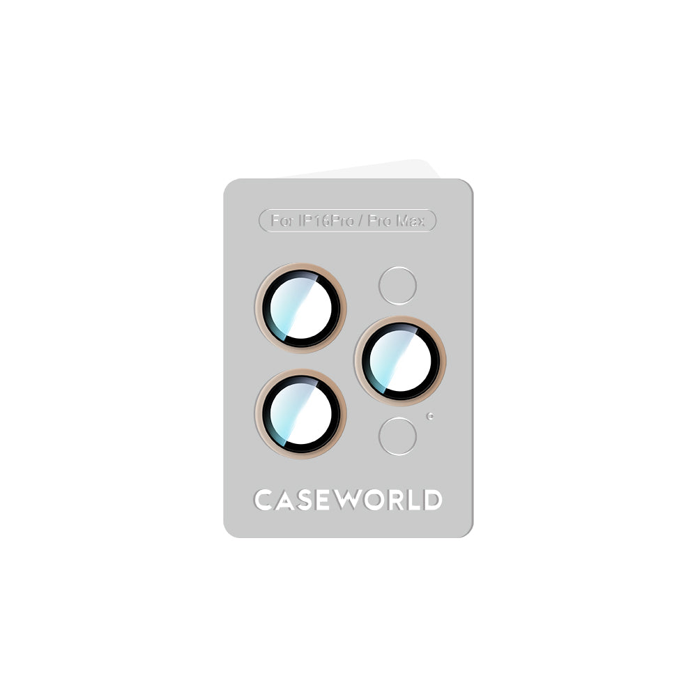 Apple iPhone 16 Pro CaseWorld Alloy Two-Color Serisi Lens Koruyucu Gri