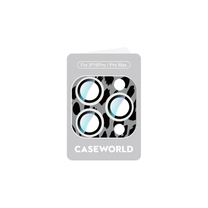 Apple iPhone 16 Pro CaseWorld Crystal Color Serisi Full Kamera Lens Koruyucu Gri