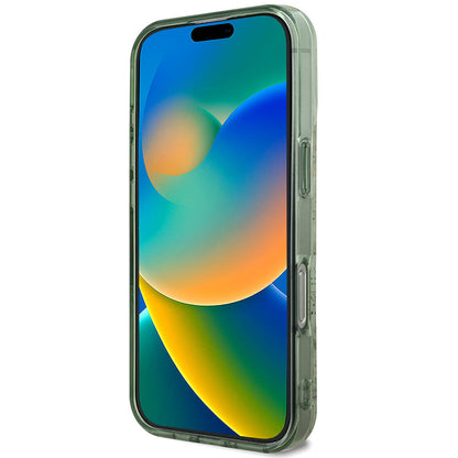 Apple iPhone 16 Pro Kılıf Guess Orjinal Lisanslı M-safe Şarj Özellikli Flower Tonal Circle Kapak Pembe