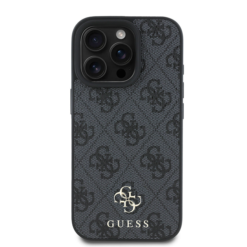 Apple iPhone 16 Pro Kılıf Guess Orjinal Lisanslı M-safe Şarj Özellikli Small 4G Classic Kapak Pembe