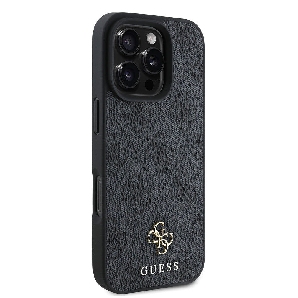 Apple iPhone 16 Pro Kılıf Guess Orjinal Lisanslı M-safe Şarj Özellikli Small 4G Classic Kapak Pembe