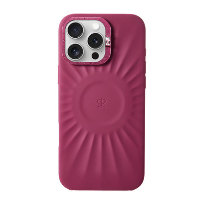 Apple iPhone 16 Pro Kılıf Kabartma Tasarımlı Metal Kamera Çerçeveli Pynana Starlight Serisi Kapak