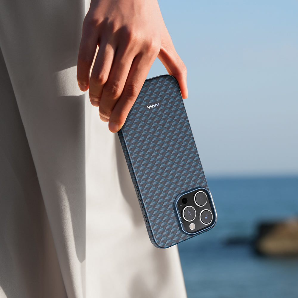 Apple iPhone 16 Pro Kılıf M-safe Şarj Özellikli Raptic Aramid Skin Origin Serisi Kapak Kırmızı