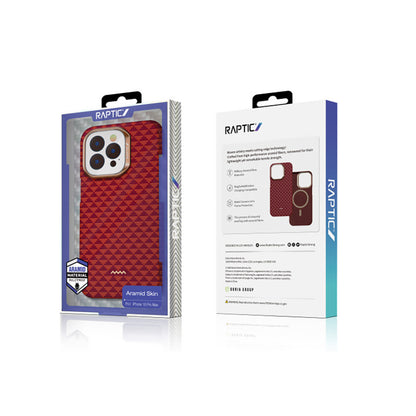 Apple iPhone 16 Pro Kılıf M-safe Şarj Özellikli Raptic Aramid Skin Origin Serisi Kapak Kahverengi