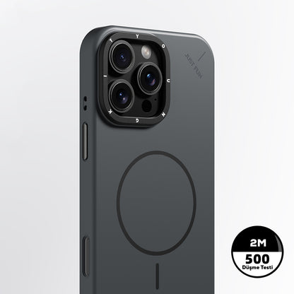 Apple iPhone 16 Pro Kılıf M-safe Şarj Özellikli Youngkit Dynamag Serisi Kapak Gold