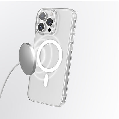 Apple iPhone 16 Pro Kılıf M-safe Şarj Özellikli Youngkit Ice Serisi Kapak Şeffaf