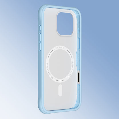 Apple iPhone 16 Pro Kılıf M-safe Şarj Özellikli Youngkit Macaroon Serisi Kapak Sarı