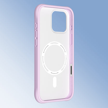 Apple iPhone 16 Pro Kılıf M-safe Şarj Özellikli Youngkit Macaroon Serisi Kapak Yeşil